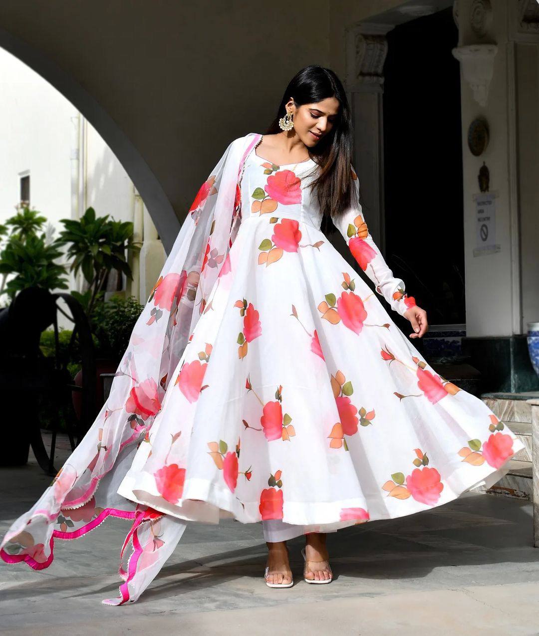 Digital print anarkali outlet suits